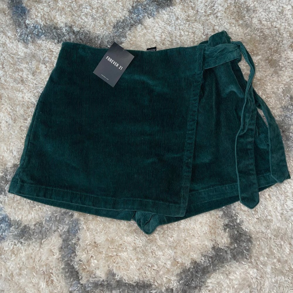 Dark Green corduroy Skort